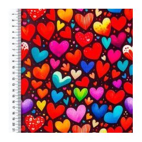 French Terry digital, Hjerter